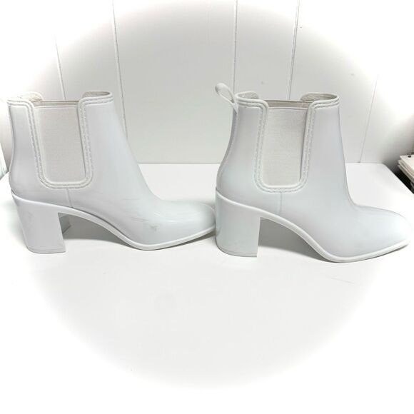 Jeffery Campbell Hurricane White Waterproof Bootie Boot Women’s Size 10 - Picture 1 of 8